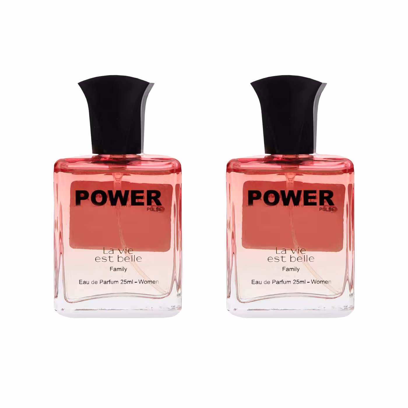 عطر جیبی زنانه پاور پالس مدل La vie est belle حجم 25 میلی لیتر مجموعه 2 عددی