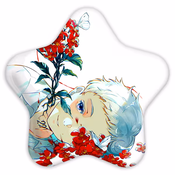 پیکسل خندالو طرح نورمن انیمه ناکجاآباد موعود مدل ستاره ای کد 12732