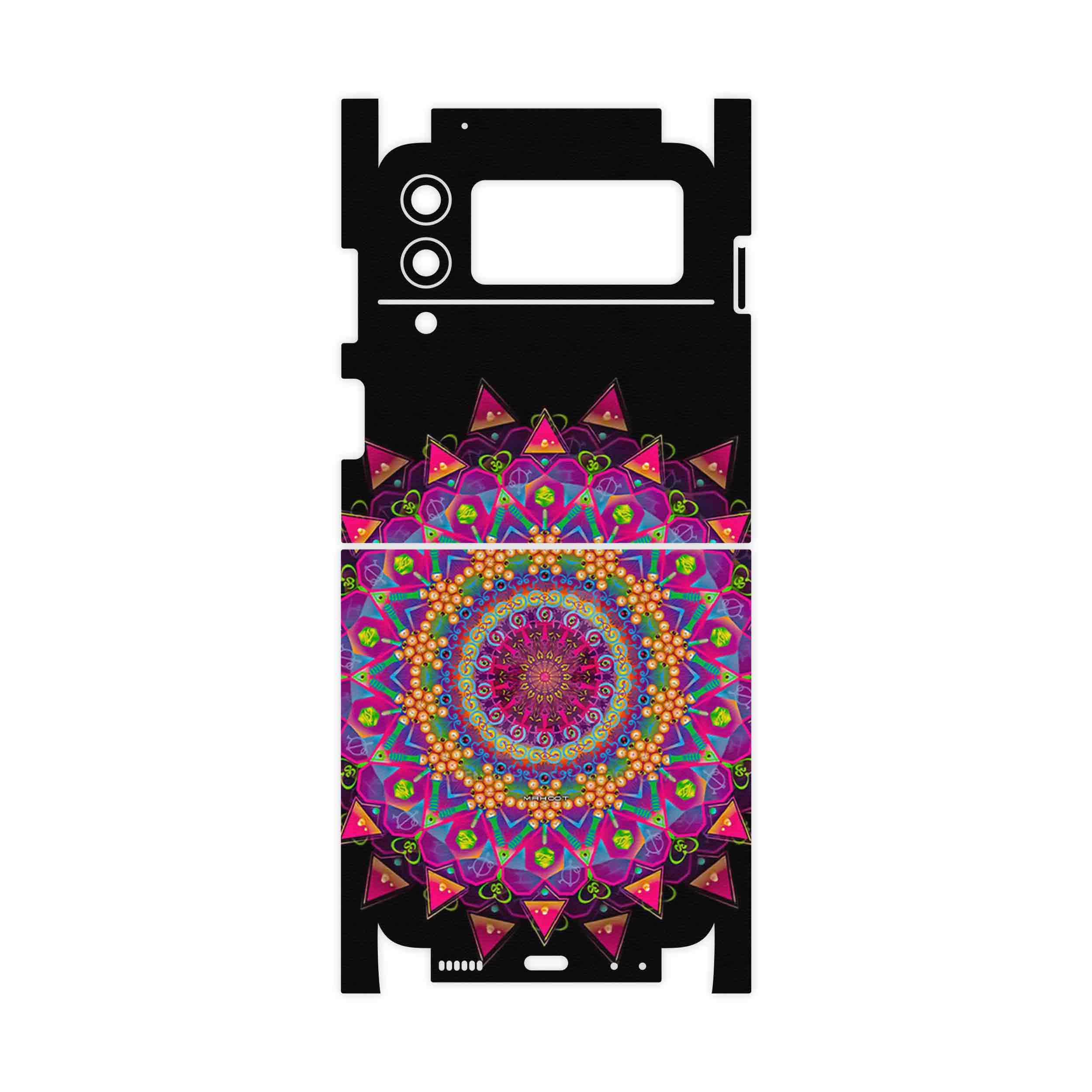 برچسب پوششی ماهوت مدل Mandala Design 5-FullSkin مناسب برای گوشی موبایل سامسونگ Galaxy Z Flip3 5G