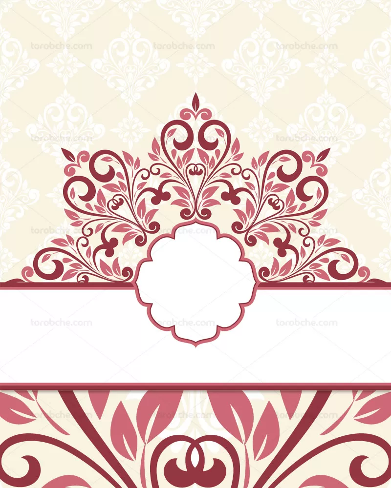 وکتور کادر و حاشیه گلدار | گرافیک با طعم تربچه