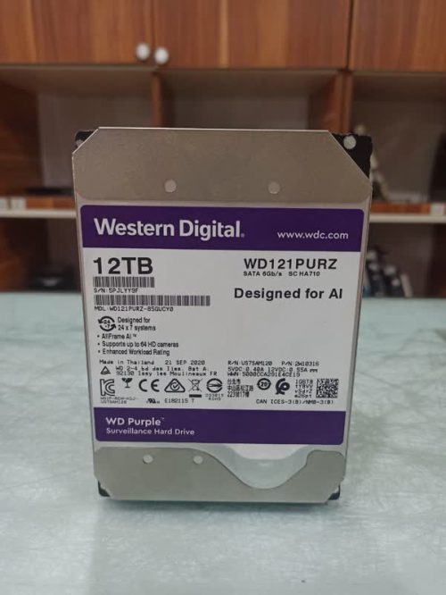 هارد 12 ترابایت وسترن دیجیتال PURPLE بنفش (اوپن باکس)