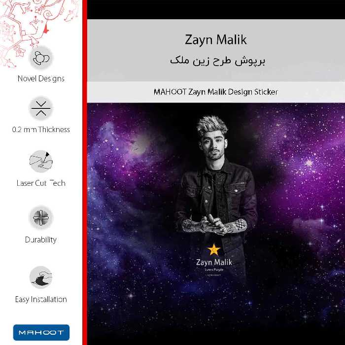 برچسب پوششی ماهوت مدل Zayn Malik-FullSkin مناسب برای گوشی موبایل سامسونگ Galaxy Note 9
