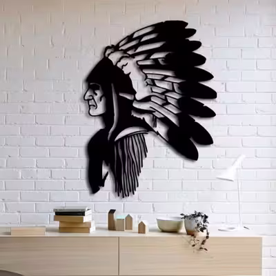 دیوارکوب مدل سرخ پوست