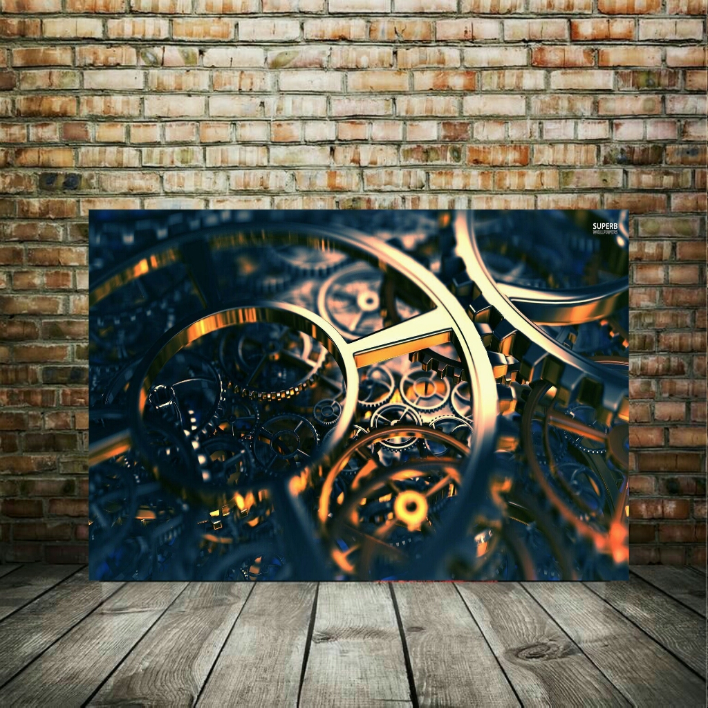 تابلو بوم طرح چرخ دنده ساعت کدBH710