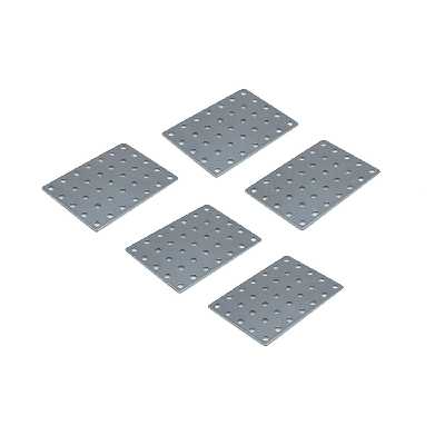 سازه رباتیک مدل صفحه مستطیل 5×7 فلزی رنگی بسته 5 عددی