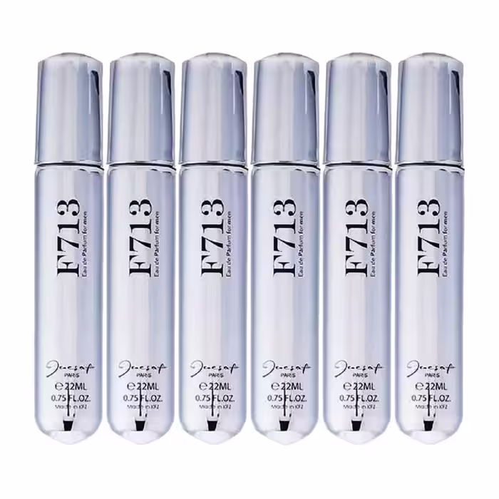 عطر جیبی مردانه ژک ساف مدل F713 حجم 22 میلی لیتر بسته 6 عددی