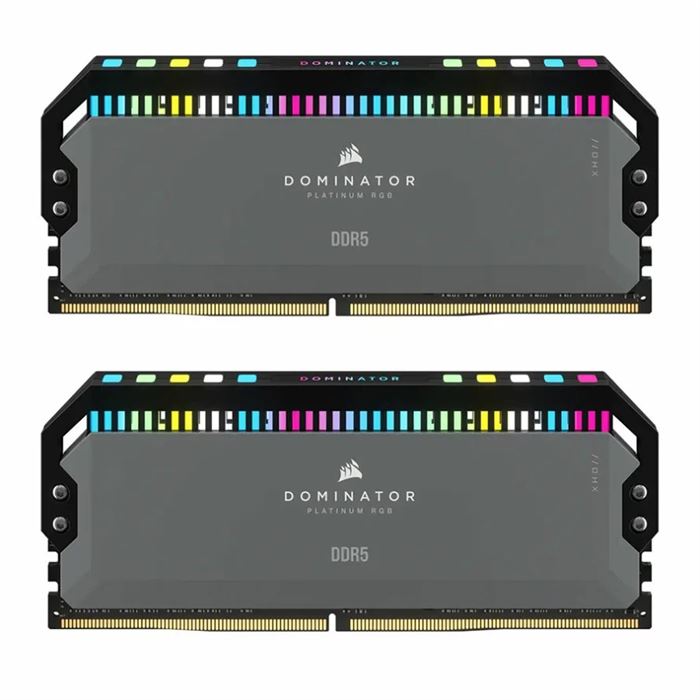 رم دوکاناله کامپیوتر کورسیر مدل DOMINATOR PLATINUM RGB AMD EXPO با حافظه 64 گیگابایت و فرکانس 6000 مگاهرتز