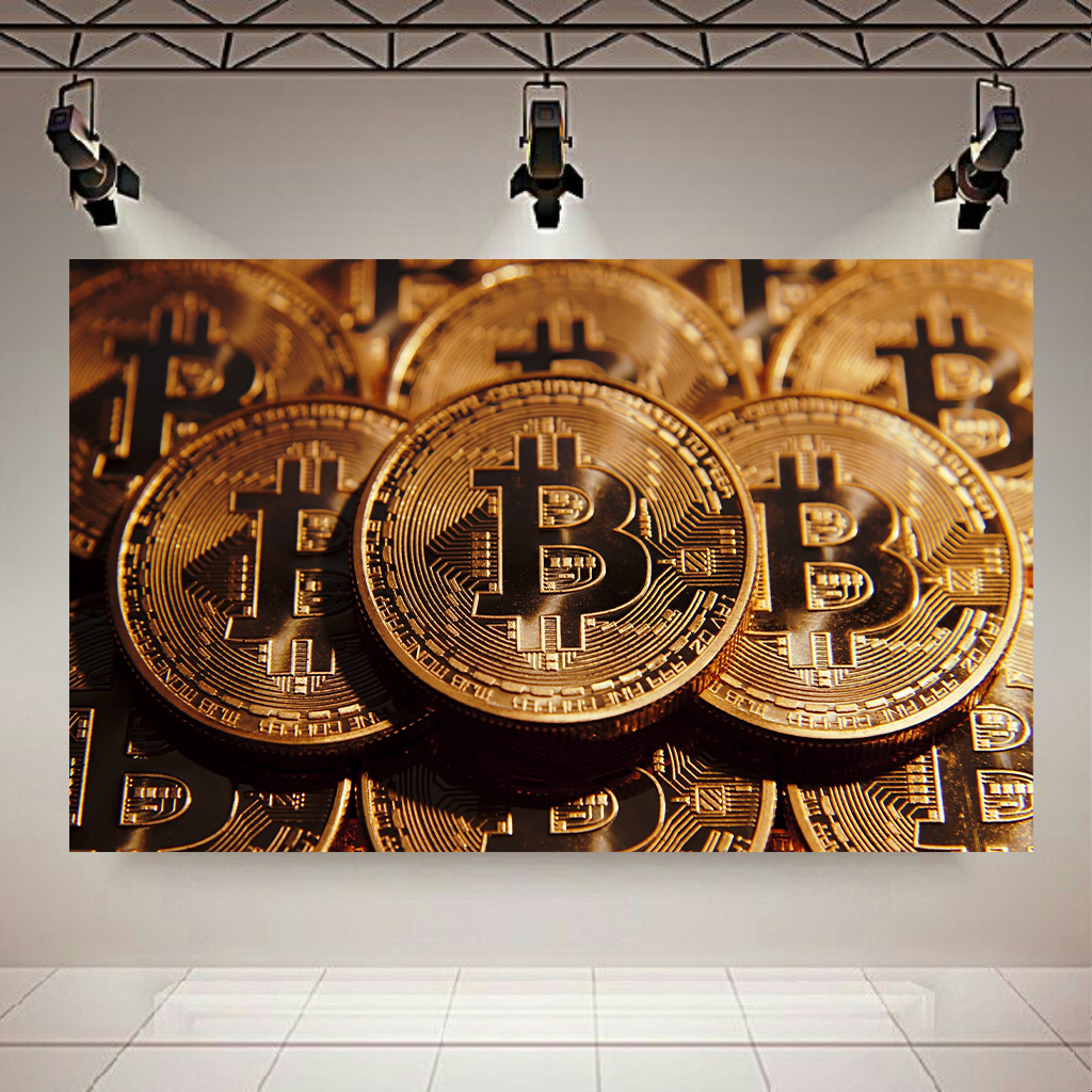 تابلو بوم طرح ارزدیجیتال مدل BTC کد AR2510