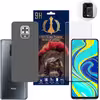 برچسب پوششی اینفینیتی مدل PRO MAX مناسب برای گوشی موبایل شیائومی REDMI NOTE 9S / REDMI NOTE 9 PRO به همراه محافظ صفحه نمایش و محافظ لنز دوربین