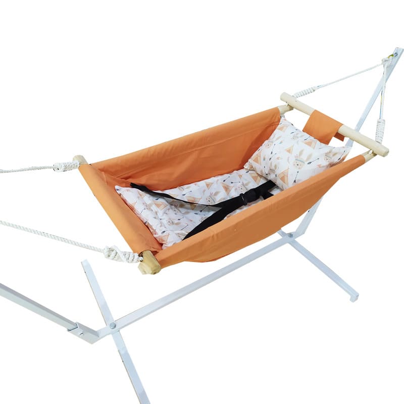 گهواره سنتی پایه دار بانوچ طرح سرخپوست آنیا Aniya