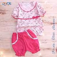 تیشرت شلوا ک گلسرخ نوزادی 