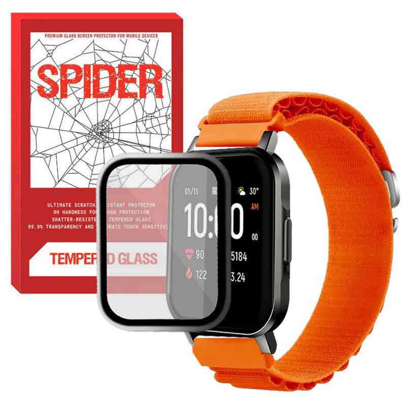 بند اسپایدر مدل LOOP ALPINE مناسب برای ساعت هوشمند هایلو LS01 به همراه محافظ صفحه نمایش