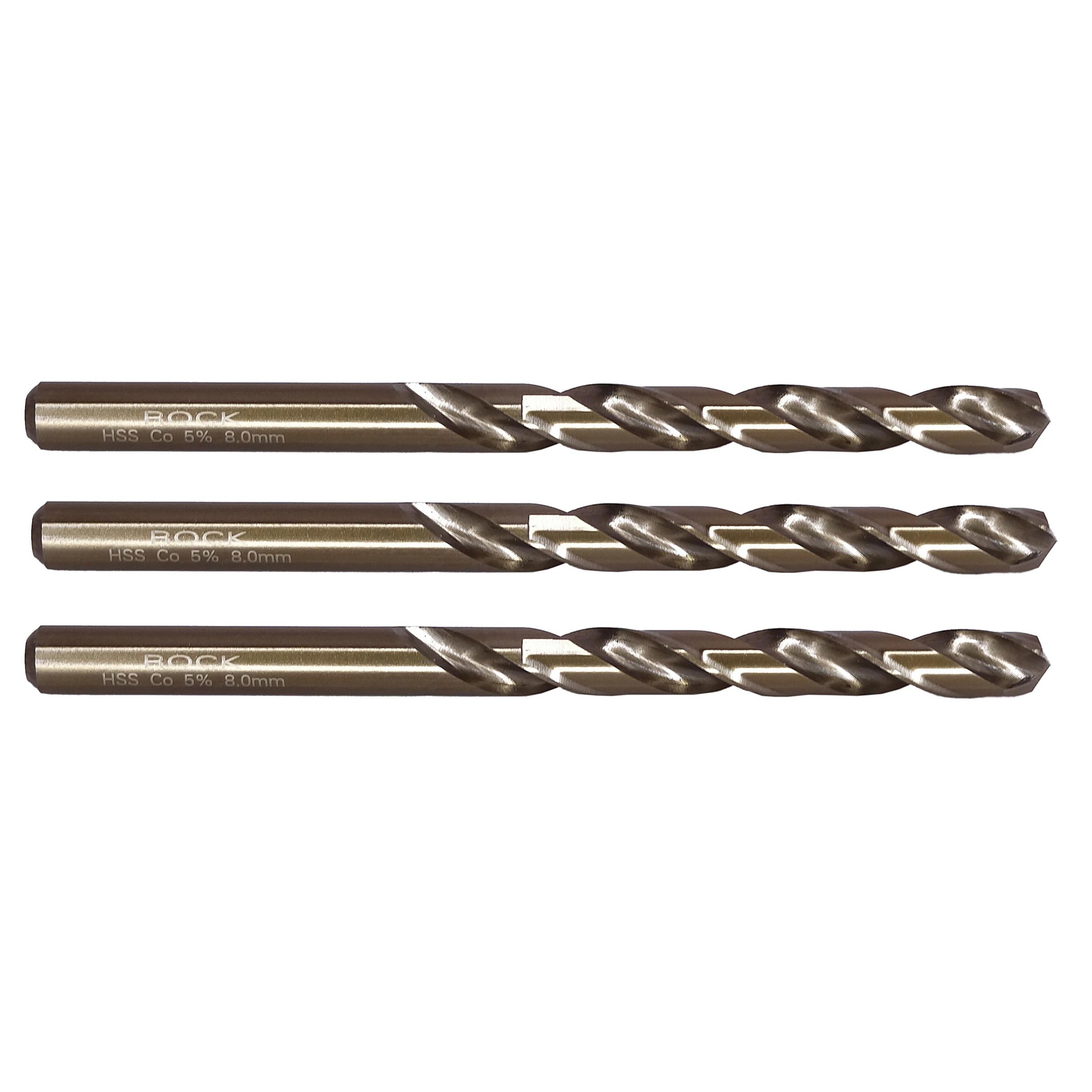 مته فلز کبالت راک مدل MMA-RC8mm سایز 8 میلی متر مجموعه 3 عددی