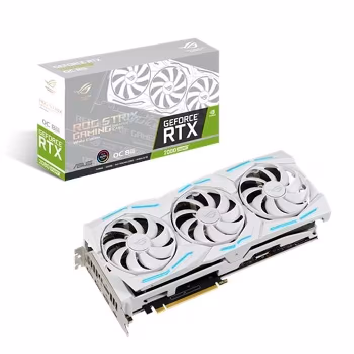 کارت گرافیک ایسوس ROG-STRIX-RTX2080S-O8G-WHITE-GAMING