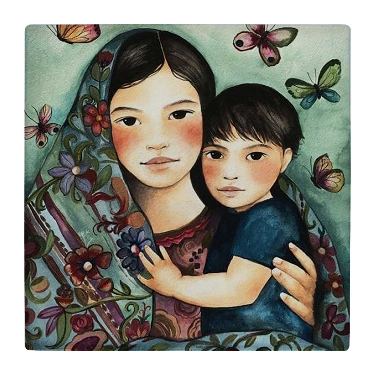 کاشی کارنیلا طرح مادر و کودک کد wk167