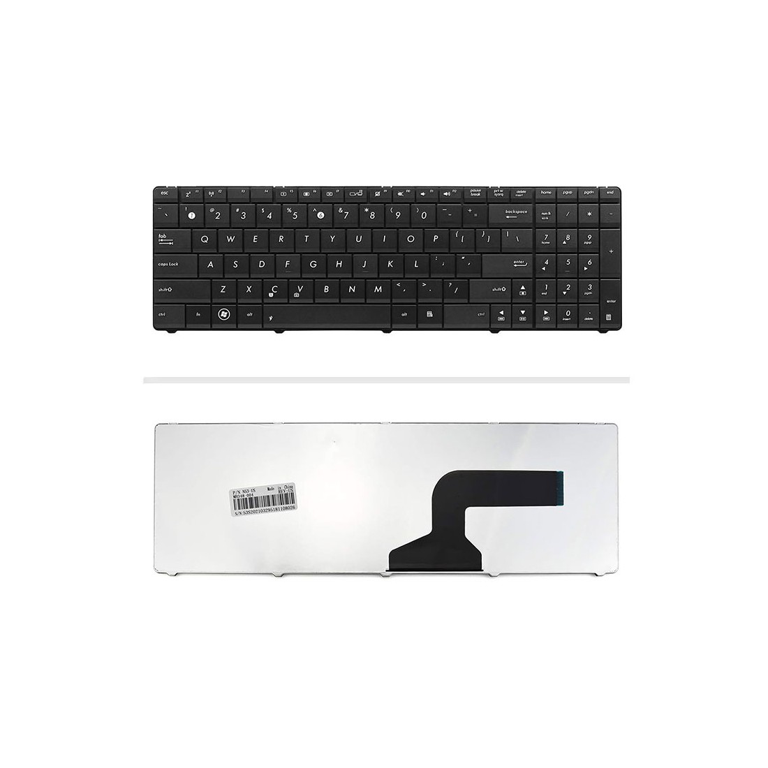 کیبورد لپتاپ ایسوس X53 (بدون فریم)