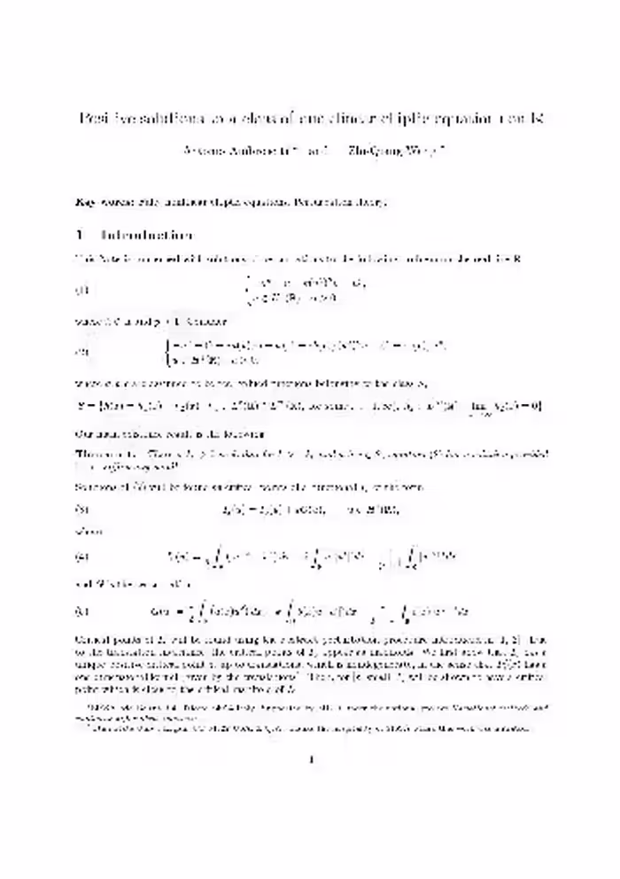 خرید و دانلود نسخه کامل کتاب Positive solutions to a class of quasilinear elliptic equations on R