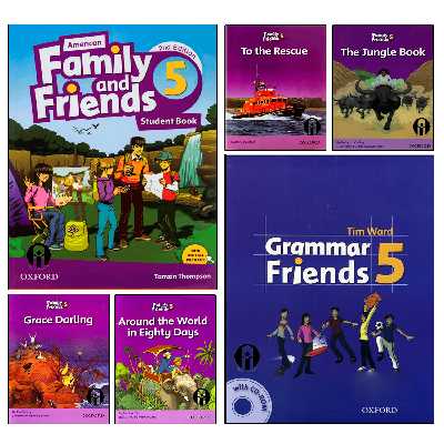 کتاب Family and Friends 5 اثر جمعی از نویسندگان انتشارات الوندپویان شش جلدی