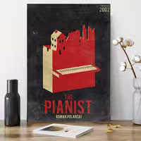 تابلو شاسی گلاک طرح پیانیست The Pianist کد FMO106 | دنیای قاب