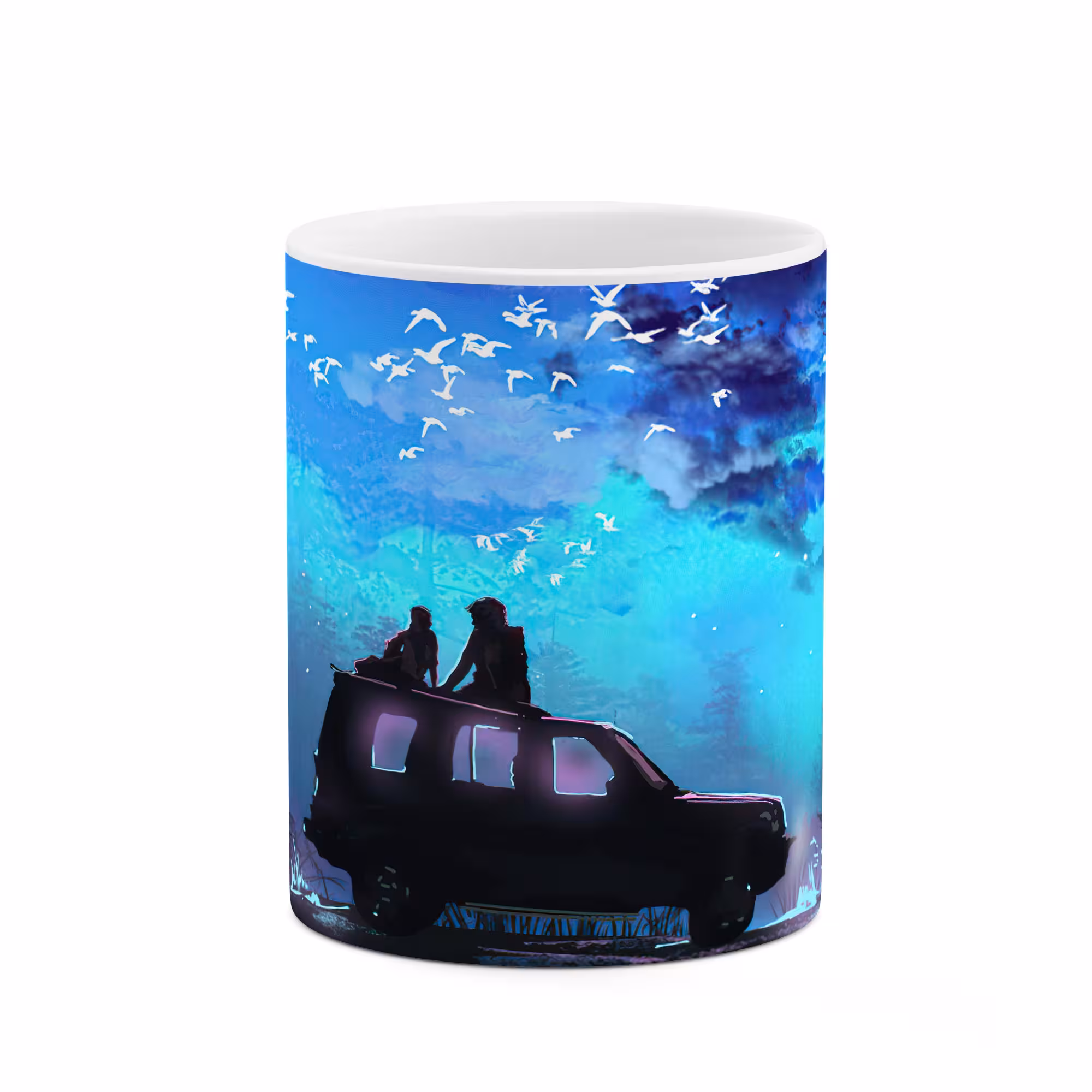 ماگ طرح دونفر رو ماشین مدل mgp01165