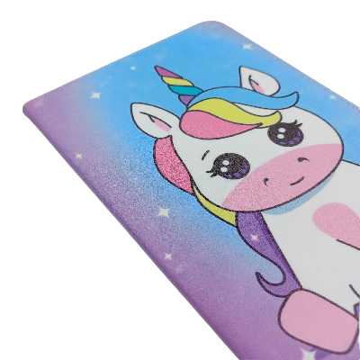 کیف کلاسوری مدل یونی کورن - 02 مناسب برای تبلت سامسونگ Galaxy Tab A7 Lite / T225