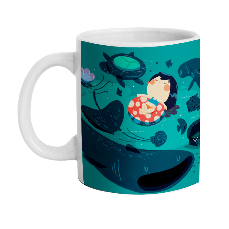 ماگ دارلی طرح دخترونه مینیمال مدل MG1566