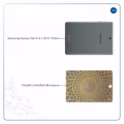 برچسب پوششی ماهوت مدل Iran-Tile2 مناسب برای تبلت سامسونگ Galaxy Tab A 9.7 2015 T550