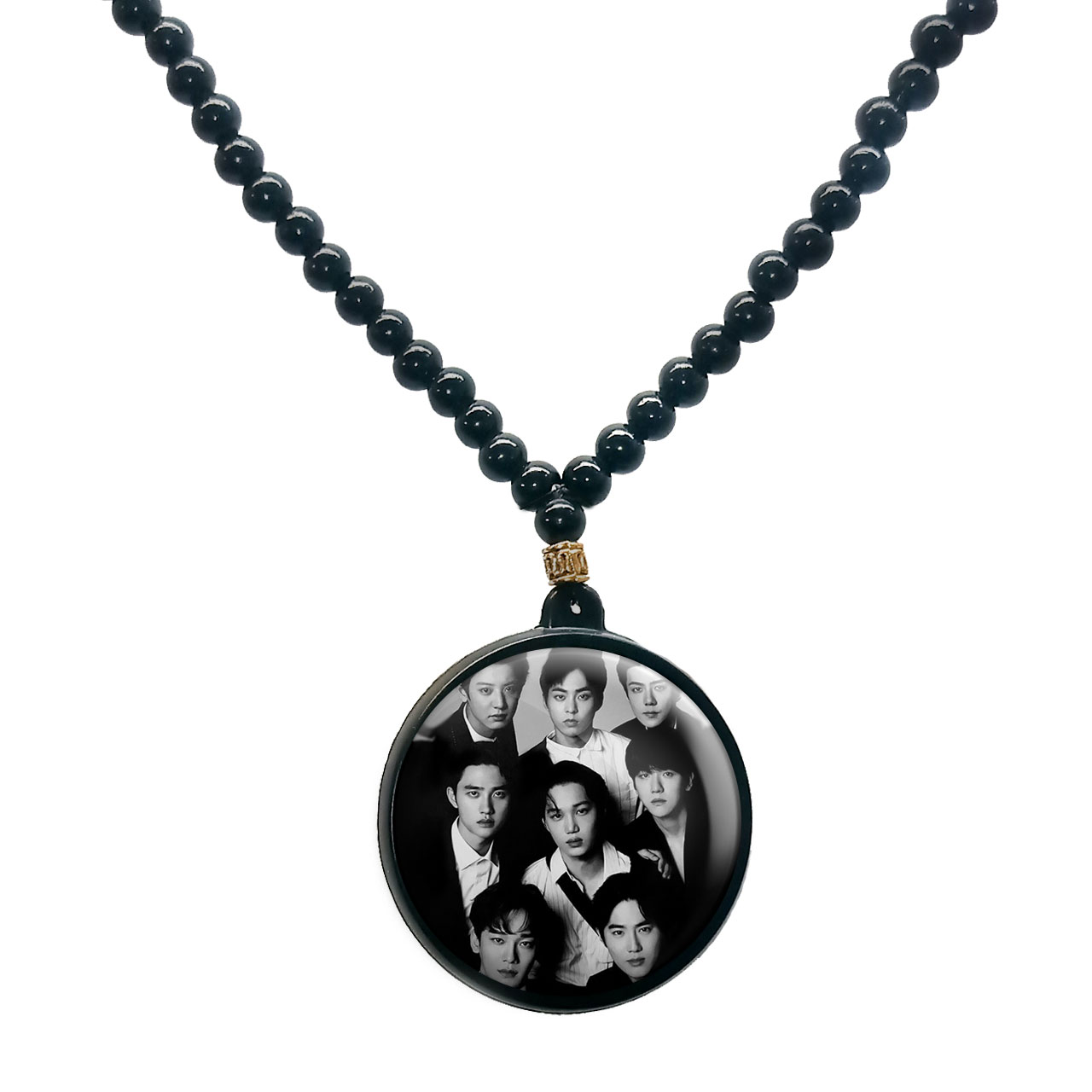 گردنبند پرمانه طرح exo کد pmd.13741 مدل دو طرفه