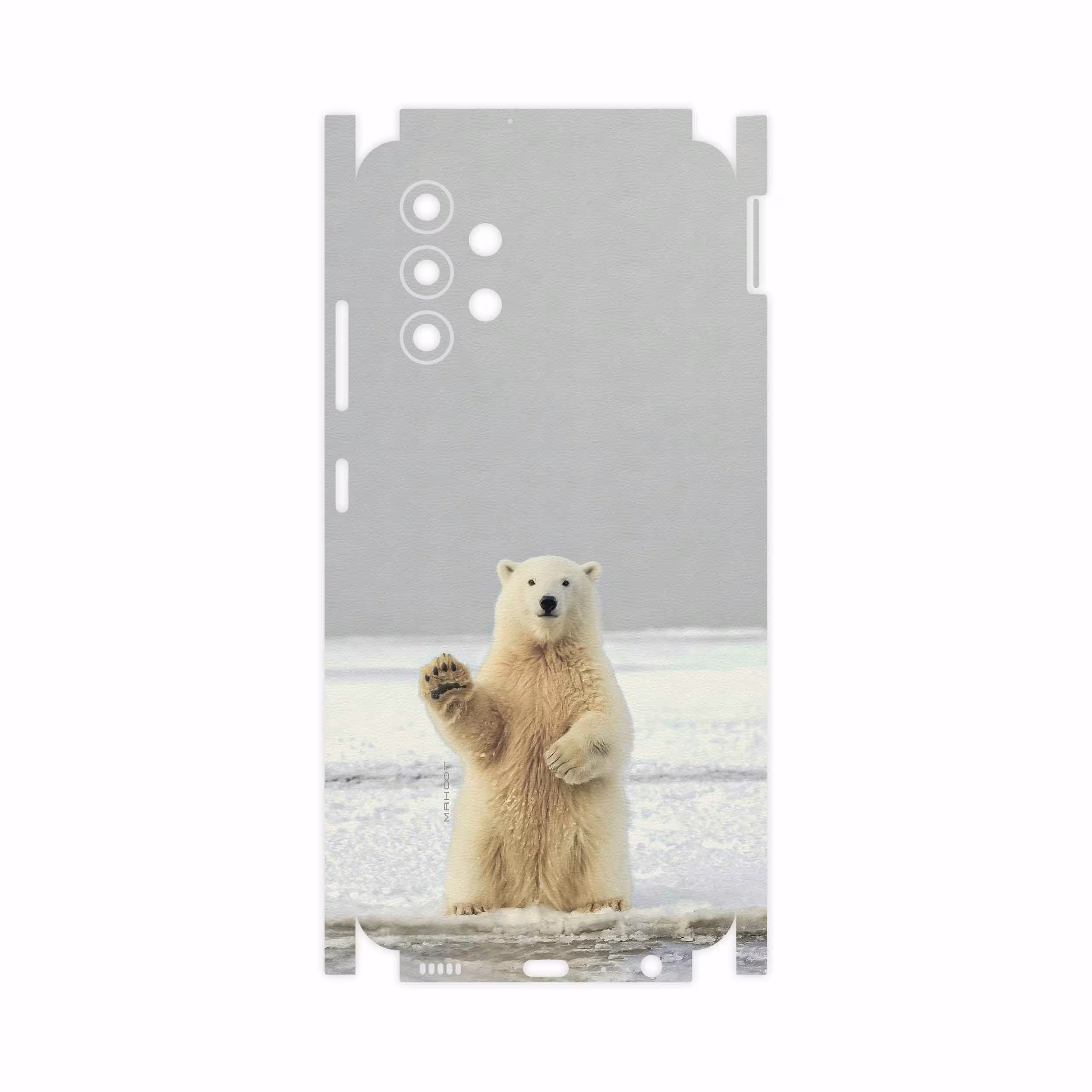 برچسب پوششی ماهوت مدل Polar bear-FullSkin مناسب برای گوشی موبایل سامسونگ Galaxy A32 4G
