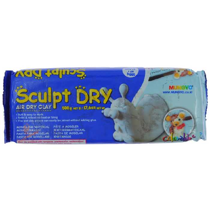 خمیر مجسمه سازی سفید 500 گرمی مانگیو MUNGYO