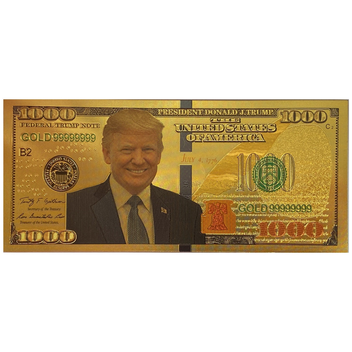 اسکناس تزیینی طرح ۱۰۰۰ دلاری