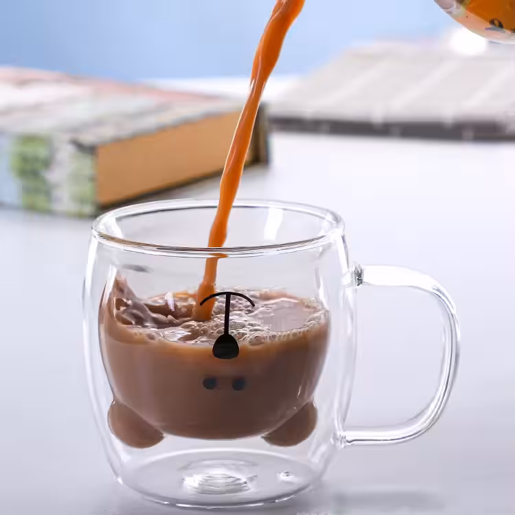 ماگ پیرکس دوجداره خرسی10