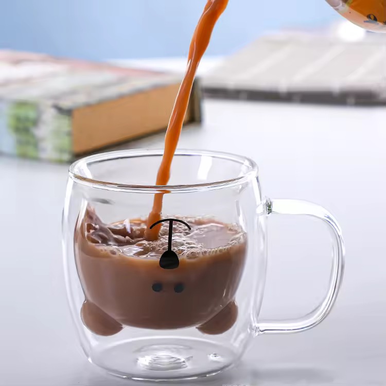 ماگ پیرکس دوجداره خرسی10