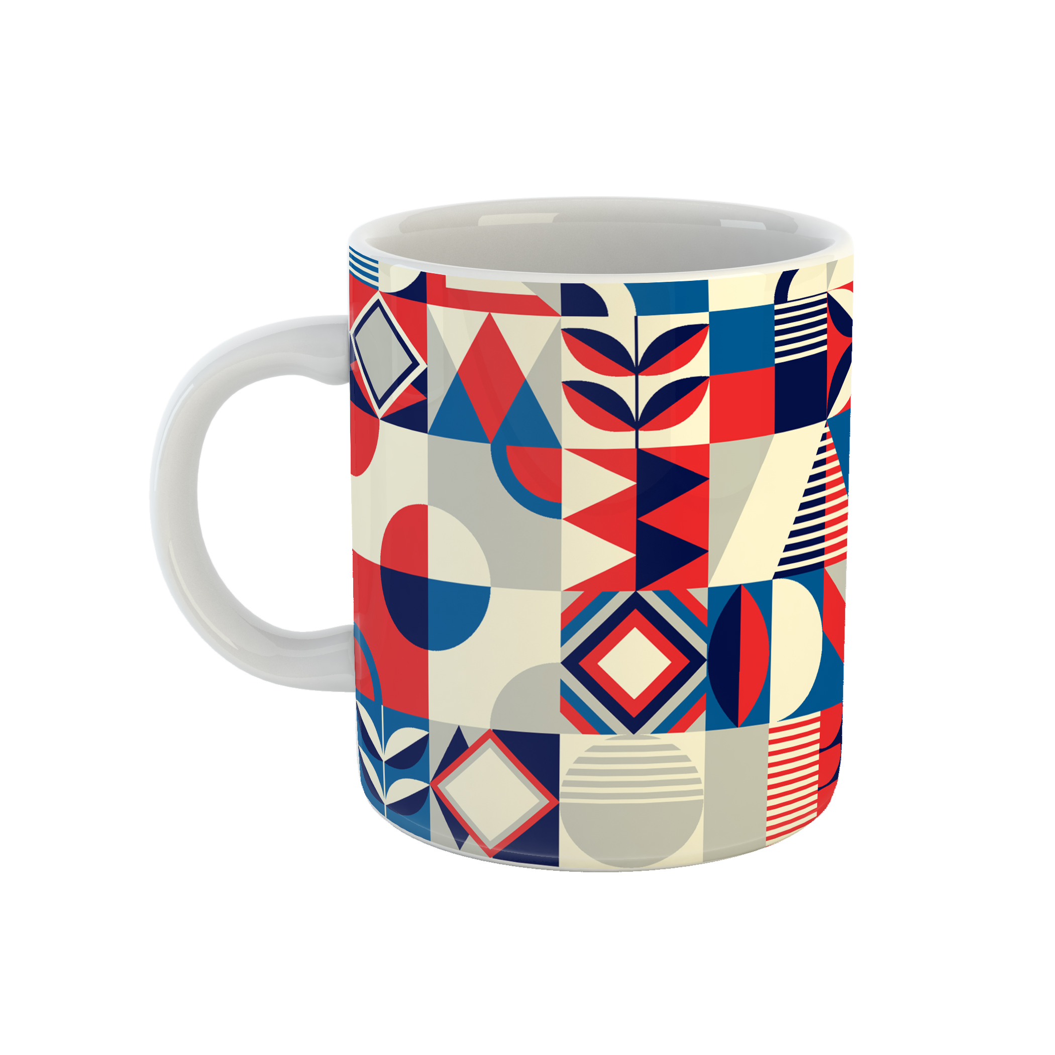 ماگ طرح نقاشی مدل کوبیسم