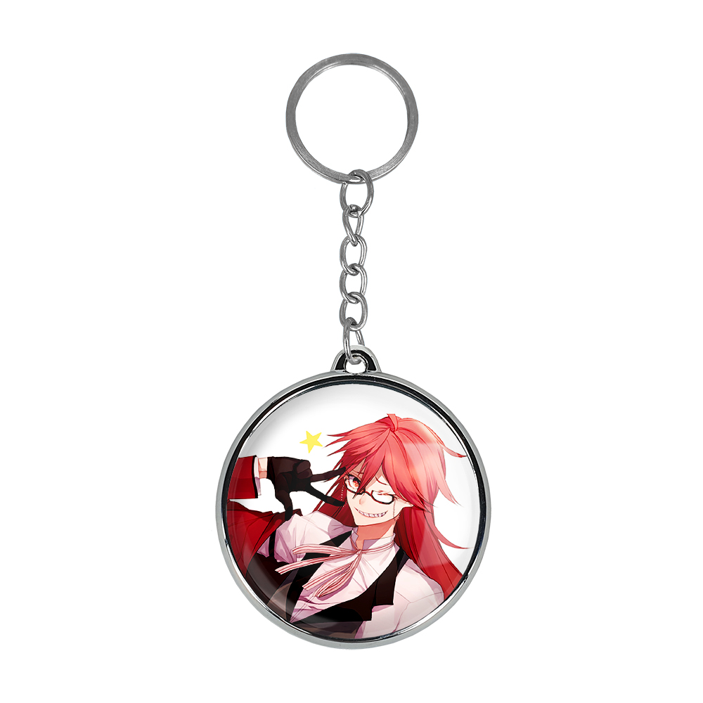 جاکلیدی خندالو طرح ویلیام و گریل انیمه خادم سیاه مدل دوطرفه کد 1631016303