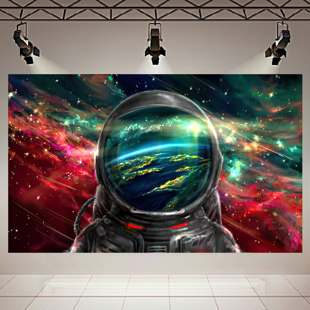 تابلو بوم مدل فضانورد هنری کد AR237