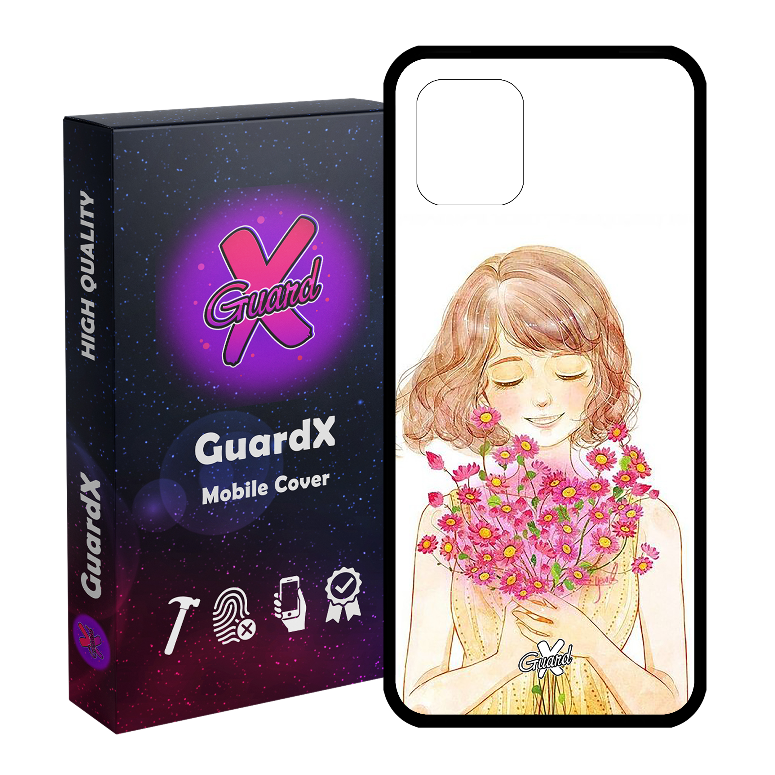 کاور گارد ایکس طرح دختر مدل Glass10239 مناسب برای گوشی موبایل سامسونگ Galaxy Note 10 Lite