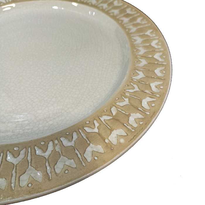 بشقاب دیوارکوب سفالی مدل رویال