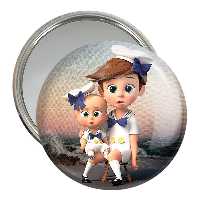آینه جیبی خندالو مدل بچه رئیس Boss Baby  کد 10332