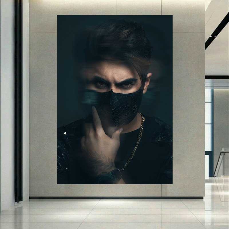 تابلو شاسی طرح مدل ارایشگاه مردانه کد ARY86 | دنیای قاب