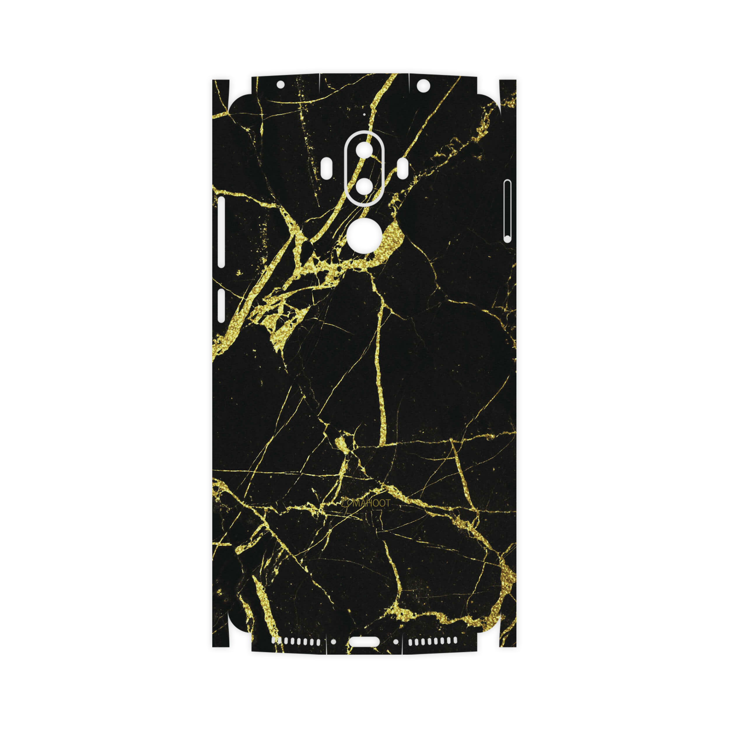 برچسب پوششی ماهوت مدل Graphite-Gold-Marble-FullSkin مناسب برای گوشی موبایل هوآوی Mate 9