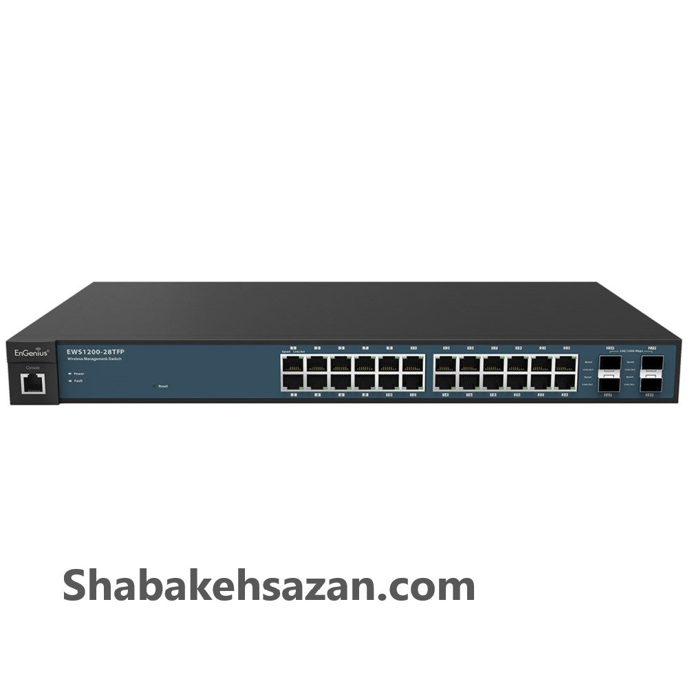 سوییچ 24 پورت انجنیوس مدل EWS1200-28TFP