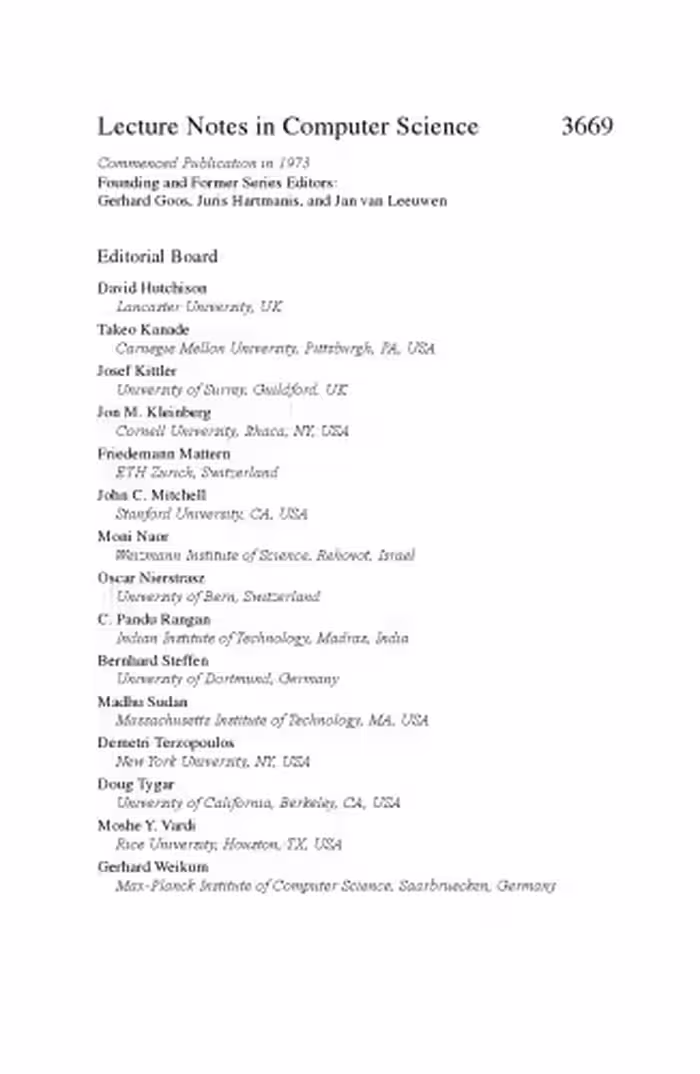 خرید و دانلود نسخه کامل کتاب Algorithms – ESA 2005: 13th Annual European Symposium, Palma de Mallorca, Spain, October 3-6, 2005. Proceedings