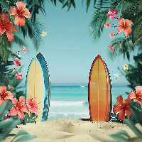 بک دراپ عکاسی با گل و زمینه دریا | گرافیک با طعم تربچه