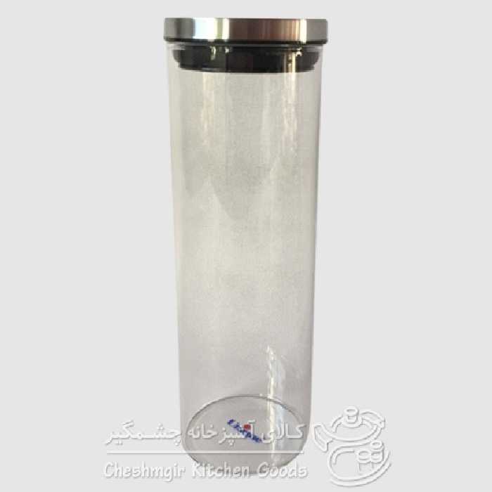 بانکه شیشه ای با درب استیل UN-2108