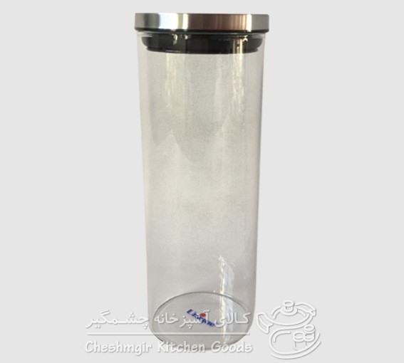 بانکه شیشه ای با درب استیل UN-2108