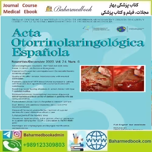 Acta Otorrinolaringologica English Edition Volume 74 Issues 1 to