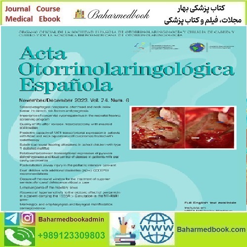 Acta Otorrinolaringologica English Edition Volume 74 Issues 1 to