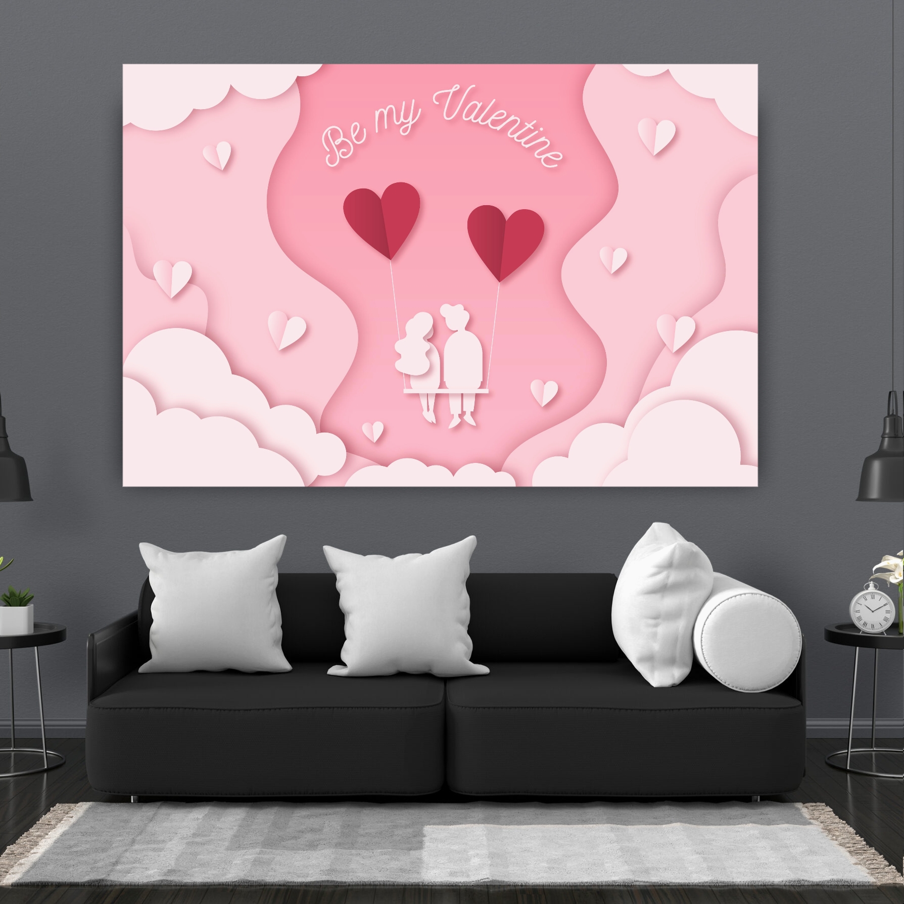 تابلو بوم طرح عاشقانه کد BH187