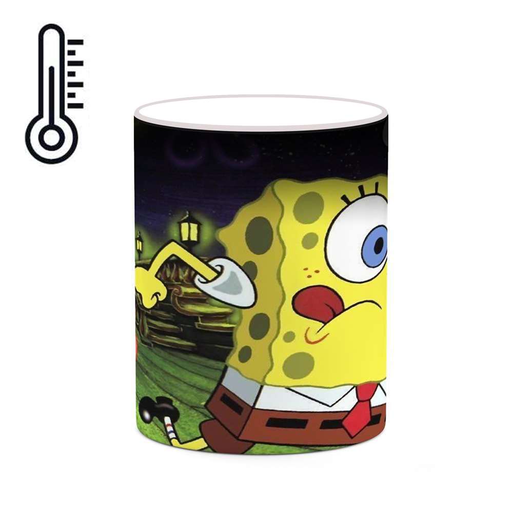 ماگ حرارتی کاکتی طرح کارتون باب اسفنجی مدل mgh23472